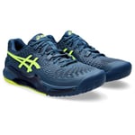 Asics Homme Gel-Resolution 9 Sneaker, Mako Blue Safety Yellow, 40 EU