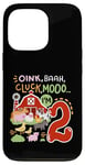 Coque pour iPhone 13 Pro Oink Baa Moo I'm 2 Farm Animals 2ème anniversaire 2 ans