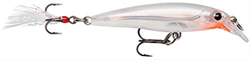 Rapala - Leurre de Pêche X-Rap - Matériel de Pêche d'Eau Douce - Leurre Pêche avec Profil 3D, Teaser Plumes et Brill - Profondeur de Nage 1.2-1.8m - 10cm / 13g - Fabriqué en Estonie - Glass Ghost