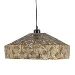 Loftslampe Gylden Sølvfarvet Jern 220-240 V 41,5 x 41,5 x 21 cm