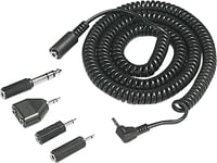 Headphone Extension Kit 3.5mm Coiled Stereo Jack Extension Splitter 5 Piece