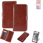 CASE FOR Samsung Galaxy M13 BROWN FAUX LEATHER PROTECTION WALLET BOOK FLIP MAGNE