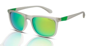 Superdry Men's Sunglasses SDS-5016 165P Grey Crystal Green/Green Mirror