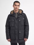 Barbour International Haburn Waxed Cotton Jacket, Black