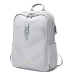 GOLF SUPAGS Sac à Dos Femme,Sac à dos Collège, Sac à Dos Loisir, Sac de Voyage Sac d'école léger Résistant à l'eau,Sac Ados Feminin PC pour Ordinateur portable de 16 pouces, Gris Clair