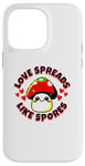 iPhone 14 Pro Max Love Spreads Like Spores Cute Funny Kawaii Mushroom Case