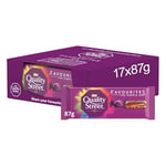 Quality Street The Purple One Chocolate Sharing Bar 87g (pack of 17), Caramel and Hazelnut Filled Chocolate Bar, Christmas Chocolate Gift, Festive Treat for Sharing