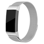 Fitbit Charge 3/Charge 4 Armband Milanese Loop, Silver