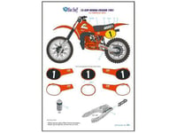 DECAL 1/12 - HONDA CR450R 1981 - BLUE STUFF - BS12-039