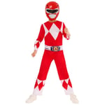 Mighty Morphin Power Rangers Childrens/Kids Red Power Ranger Costume - 3-4 Years