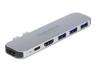 DELOCK – Docking Station for MacBook Dual HDMI 4K / PD / Hub (87753)