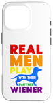 Coque pour iPhone 16 Pro Rainbow LGBT Love Weiners Dogs Love Love Funny Gay Man Pride Fun