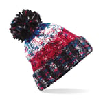 Beechfield Corkscrew Pom Pom Beanie - Electric Grey / One size