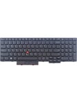 Lenovo - notebook replacement keyboard - with Trackpoint - Belgium - Laptop tagentbord - till ersättning - Belgisk - Svart