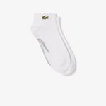 Lacoste Chaussettes basses Sport coton Taille 39/42 Blanc/gris Chine