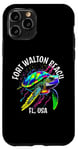 iPhone 11 Pro Fort Walton Beach Florida USA Abstract Turtle Design Case