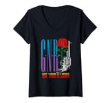 Womens Guns N' Roses Official Use Your Illusion Pistol V-Neck T-Shirt