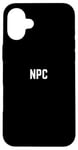 Coque pour iPhone 16 Plus NPC Jeux Vidéo Cosplay Gamers Avatar