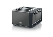 Bosch DesignLine TAT5P445GB 4 Slice Toaster, Anthracite