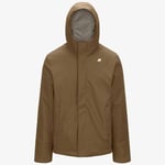 K-Way Jacko Twill Marmotta - Veste imperméable homme Brown C / Beige G XL