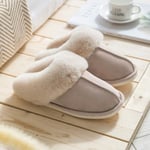 Fårskinnsliknande tofflor - Krämvit Sand 36-37 beige