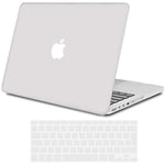 TECOOL Coque Compatible avec Ancien MacBook Pro 13 Pouces Retina 2015 2014 2013 Fin 2012 (A1502 A1425), Coque Rigide en Plastique Fine et Protection Clavier (UE AZERTY), Frost