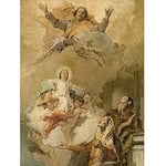 Artery8 Tiepolo Immaculate Conception Religious Painting Art Print Canvas Premium Wall Decor Poster Mural