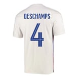 2020-2021 France Away Football Soccer T-Shirt (Didier Deschamps 4)