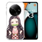 Cokitec Coque Renforcée pour Xiaomi Redmi A3 Manga Demon Slayer Nezuko