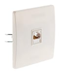 Diwone – RJ 45 White Phone Socket with Screws and Claws