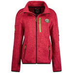 Geographical Norway Trincesse Lady Polaire Chaude Femme Chaude Fermeture Zip - Veste Automne Hiver Printemps Chaud Femmes - Longues Manches Pull Fourrure Doux Confort Outdoor (Rose Flash XL)