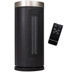 Russell Hobbs 13 Inch Space Portable Heater, 2000W Oscillating Ceramic Electric Heater Black & Gold, Low Energy Digital Display, 5-Modes, 24hr Auto Timer, Overheat Protection, RHCTH2001G