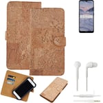 FOR Nokia 2.4 SMARTPHONE CASE COVER WALLETCASE CORK