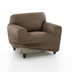 SOFAKOVER® Housse de canapé Pocket Super élastique, Housse de canapé 1 Place, au Design Exclusif, Respirante, Confortable et Durable, Facile à Installer, 70 à 110 cm, Couleur Daim