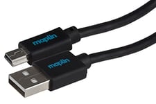 Maplin USB-A to Mini USB-B Cable 0.5m Black