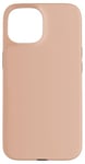 Coque pour iPhone 15 Couleur rose poudré simple