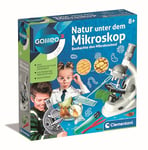 Clementoni Galileo Science La nature sous le microscope 69804 Kit microscope pour enfant Impressionnant laboratoire de biologie pour petits chercheurs Jouet pour enfants à partir de 9 ans Microbiologie pour les écoliers (version allemande)