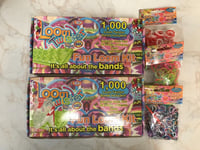 Loom bands 2x 1000 band Boxes Plus 3 Refills~Brand NEW~