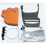 Kit combiné de couvercle latéral de chaîne de frein et d'embrayage, pièces de rechange pour tronçonneuse Hus-Husqvarna 445 450