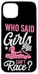 iPhone 15 Plus Go Kart Racing Girl Female Vintage Who Said Girls Can't Case