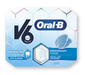 V6 Oral-B Peppermint Tyggegummi 10stk