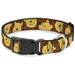 Buckle Down Winnie The Pooh Expressions/Nid d'abeille Noir/Browns Plastique Clip Collier