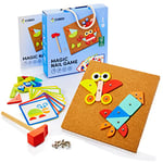 CUBIDI® Jeu créatif de marteau Montessori - Joli jeu de marteau pour enfants à partir de 3 ans - Jeux à partir de 3 ans pour stimuler l'imagination des tout-petits de 3 ans