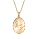 Faberge Essence I Love You 18ct Yellow Gold Pendant