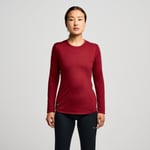 Saucony Peregrine Merino Långärmad Tröja Röd för Löpare | Loparshop.se - Handla nu på Loparshop.se!