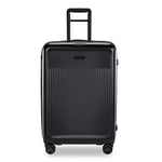 Briggs & Riley Sympatico Hardside Medium Spinner Luggage, Matte Black, 27-Inch Checked