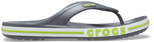 Crocs Femme Bayaband Flip, Slate Grey Lime Punch, 39/40 EU