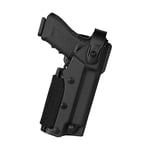 Vega Holster VKZ804, pochette professionnelle en polymère thermoformée pour Glock 17 et 19 avec torche tactique et/ou pointeur laser