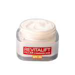 L’Oréal Paris Revitalift Filler Deep Replumping Anti-Ageing SPF50 Cream, UV Protection, Moisturising, Intensely Hydrates and Smooth Wrinkles with Macro, Micro and Micro-Epidermic Hyaluronic Acid, 50ml