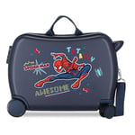 Marvel Spiderman Totally awesome Valise Enfant Bleu 50x39x20 cm ABS Rigide Serrure latérale à combinaison 34L 1,8 kg 4 Roues Bagage à Main